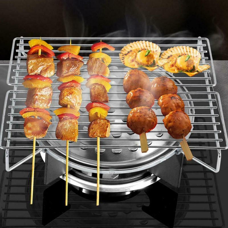 Portable Table Top Gas Barbecue Grill Cooker Stove for Indoor