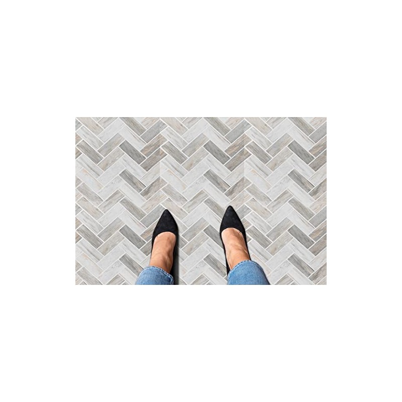 Retro Self Adhesive 12-Inch Vinyl Floor Tiles, 20 Tiles -