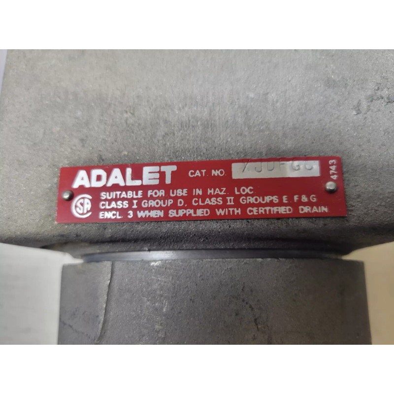 Adalet XJDFGC Explosion Proof Enclosure w/ Glass Cover Internal Flange