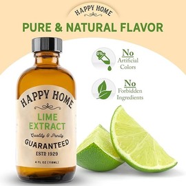 Happy Home Natural Lime Flavor - Certified Kosher, 4 oz.