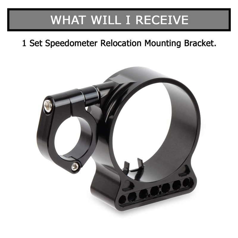 Speedometer Relocation Bracket Cover Side Mount Speedometer Instrument Housing for