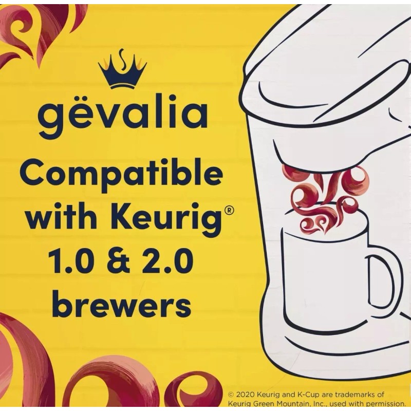 Gevalia Cappuccino K Cup Espresso Coffee Pods & Cappuccino Froth