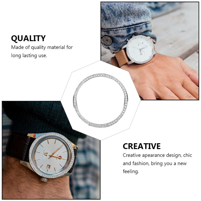 DOITOOL 2pcs Bezel for Watch Watch Case Upgrade Stylish Accessory