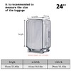boogift 2 pcs Clear PVC Suitcase Cover Clear Waterproof Scratchproof