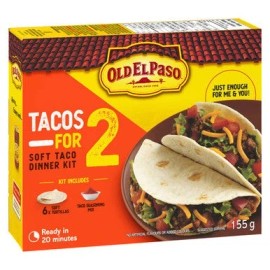 General Mills Old El Paso Tacos For Two Hard Taco Dinner Kit, 155g/5.5 oz.,