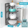 ROMATIA 2 Pack Pot and Pan Organizer Rack, Heavy Duty