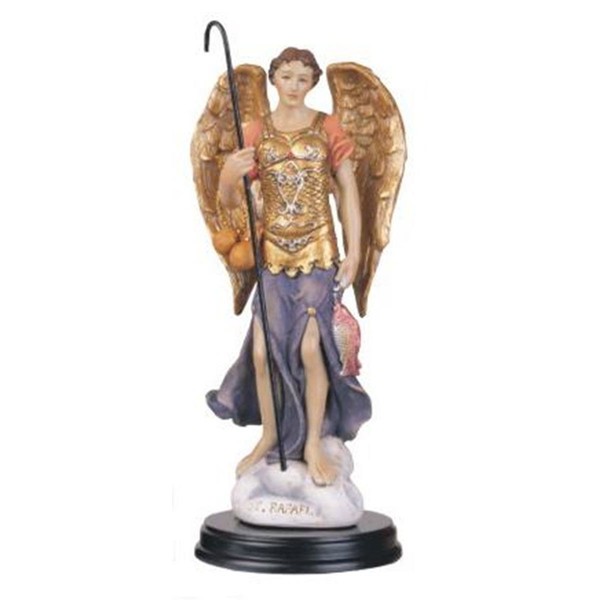 George S. Chen Imports SS-G-205.55 Archangel Raphael Holy Figurine Religious Decoration Statue, 5"