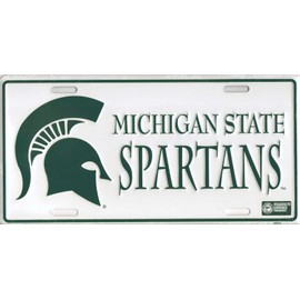 SMART BLONDE Michigan State Spartans License Plate