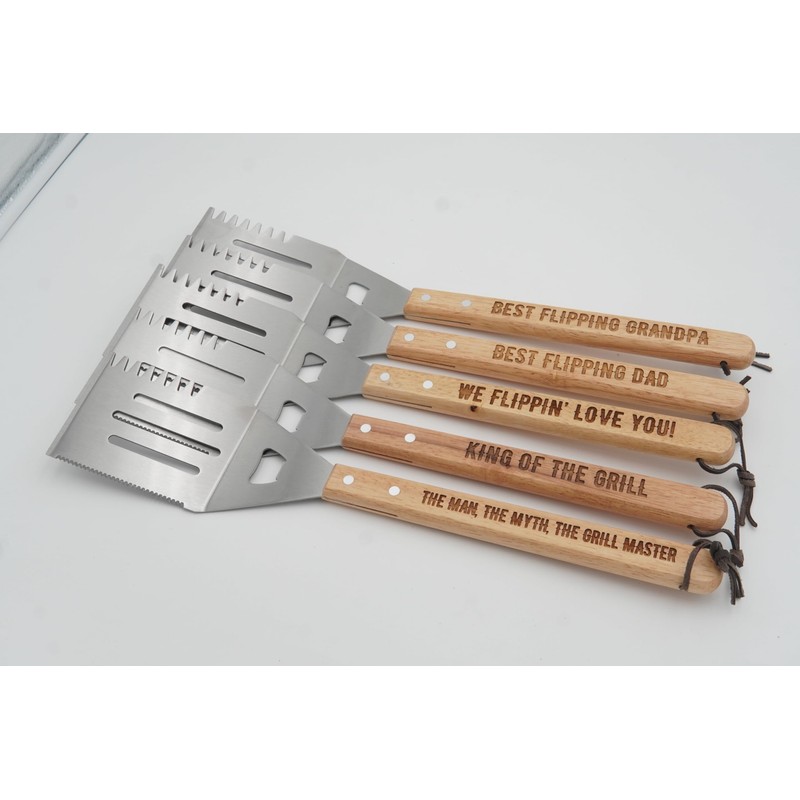 Grill Spatula for Kitchen, Stainless Steel BBQ Scraper, Customized Flat