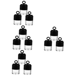 Beavorty 12pcs Loose Powder Container Puff Travel-Friendly Mushroom Makeup Case for Girls for Setting Powder and Everyday Use