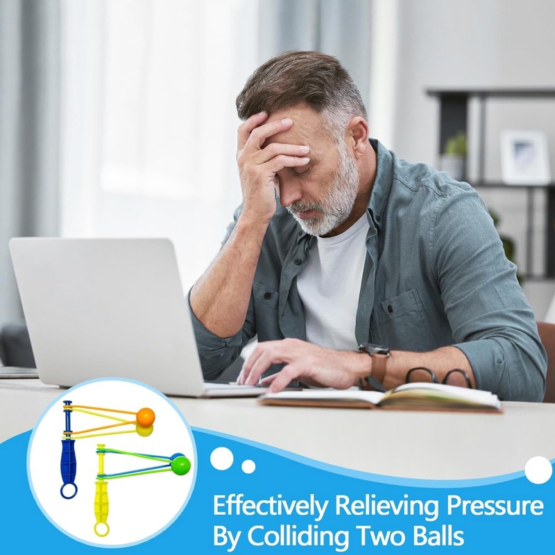 JYTDBCS 20PCS Mini Clacker Ball Set, Assorted Mini Plastic Clacker