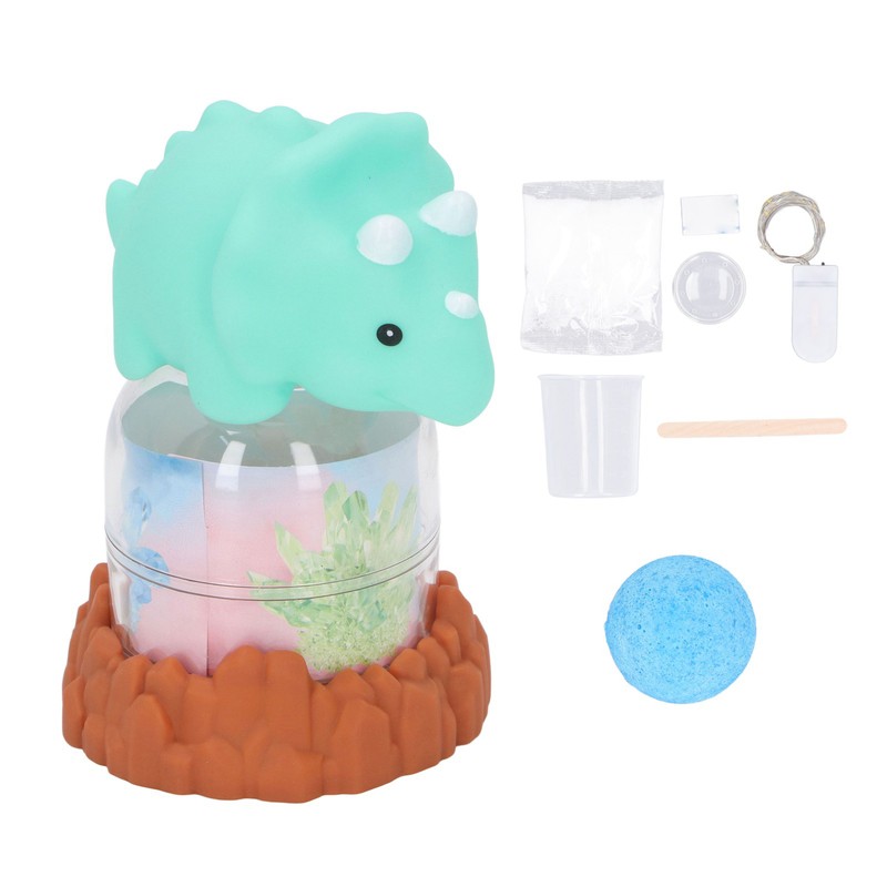 Kids Rhinestone Growing Kit with Light Up Display Dinosaur Doll