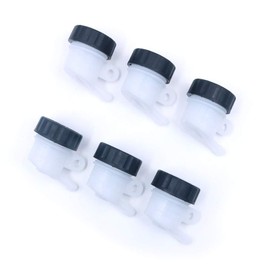 Namvo 6 Piece Motorcycle Parts Universal Brake Tank Front Liquid Bottles Oil Cup Motorcycle Master Brake Cylinder Slant Head