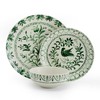 Fitz and Floyd Sicily Green 12 Piece Dinnerware Plate Bowl