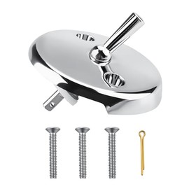 Trip Lever Bathtub Overflow Faceplate for Bathtub Drainage System,Bathtub Over flow Drain Cover for DANCO Bath 80991,2-Hole Trip Levers Tub Drains Cover with Matching Screws