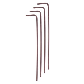 QUARKZMAN 4 Pieces Ball Head Allen Key 1.5mm S2 Steel L Shape Long Arm Hex Key Repair Tool for DIY (Red)