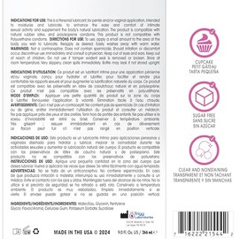 Wet Lubricante Con Sabor A Magdalenas Esmerilado A Base De Agua Húmeda Para Hombres, Mujeres Y Parejas, 9 Onzas Líquidas, Lubricante Comestible Personal Premium De Larga Duración, Seguro De