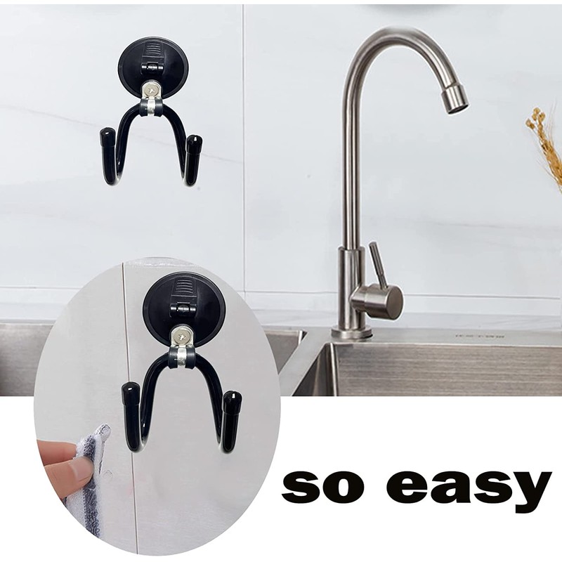 AUXPhome 2Pack Suction Cup Hooks, Hat Storage Organizer Stand Holder