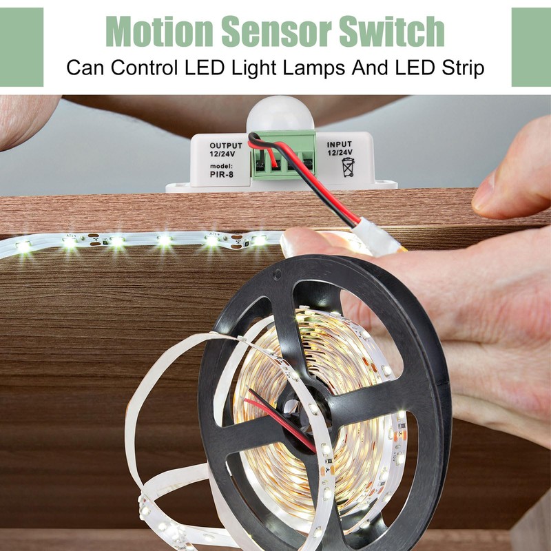 6 Pack 12V 24V PIR Sensor LED Motion Sensor Motion