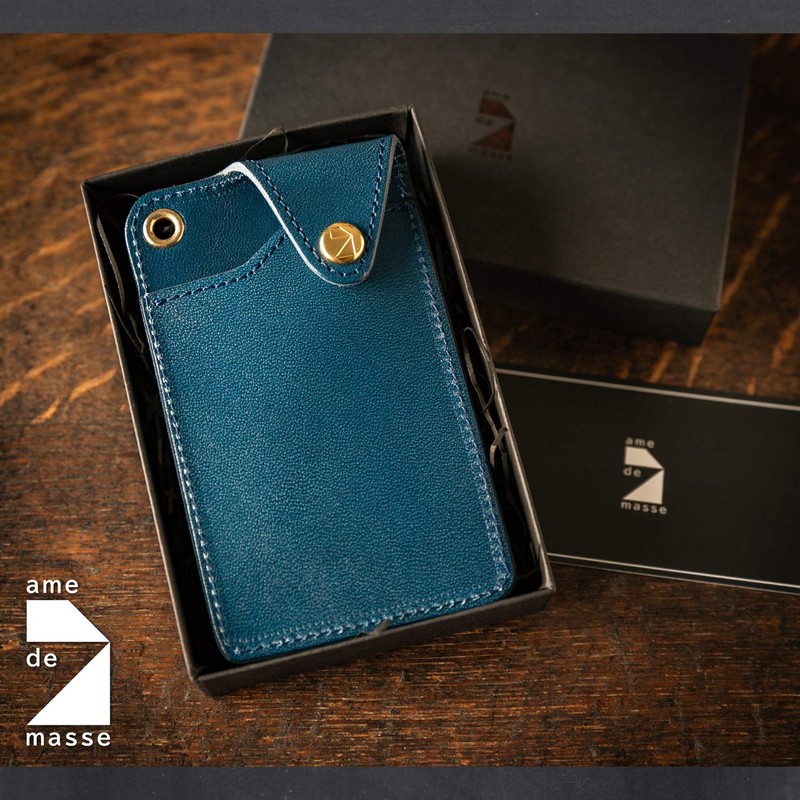 AME DE MASSE Card Case, ID Holder, Tochigi Leather, Genuine