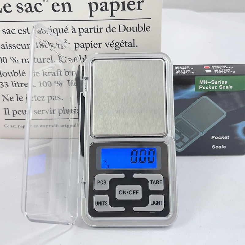 Pocket Digital Scale, 0.01-17.6 oz (0.01-500 g), Precision, Commercial (Professional)
