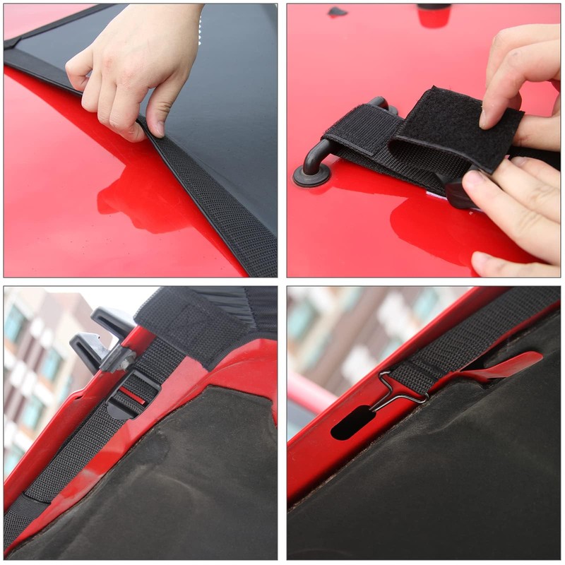 RT-TCZ for Wrangler JK Hood Bra Cover Protector for Jeep