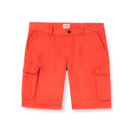 camel active Men's Pure Cotton Cargo Shorts, red