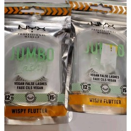 NYX Lot 3 NYX Jumbo Lash Vegan False Eyelashes Wispy Flutter Invisible Bands New