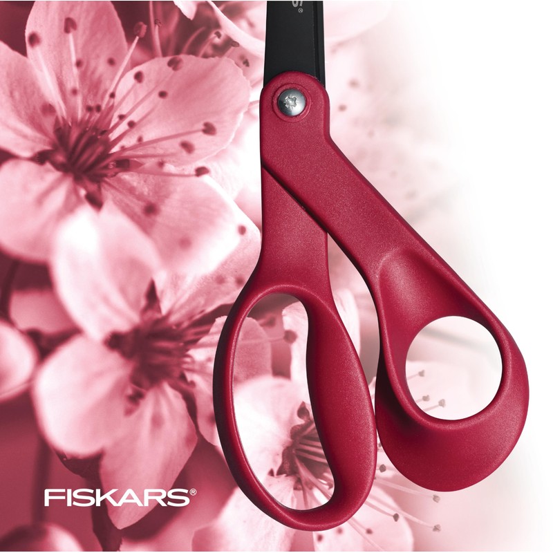 Fiskars® Non-stick Explore Collection Scissors, Wild Cherry (8 in.)