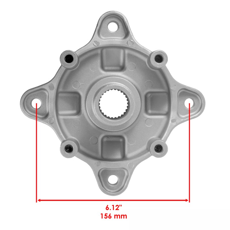 Caltric Front & Rear Wheel Hubs For Polaris Ranger 900