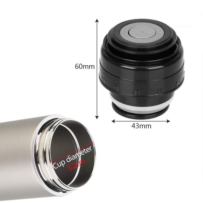 Vacuum Bottle Lid Cup Lid, Universal Outdoor Cup Jug Cover,