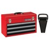 CRAFTSMAN Tool Chest, 3-Drawer, Portable, with Wrench Organizer, Stainless Steel,