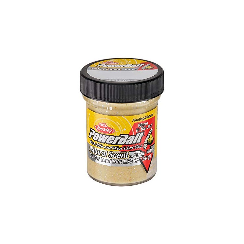 Berkley PowerBait Natural Glitter Trout Dough Fishing Bait , 1.8