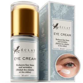 ORGANIC Eye Cream - 3X MORE POTENT ENCAPSULATED VITAMIN E Anti-Ageing with Soothing Oat Extract, HA and Antioxidants - GMP-Certified/DERMATOLOGIST APPROVED