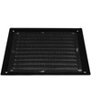 HVAC OV 6" x 6" Inch (Grille Dimensions) Black Stainless