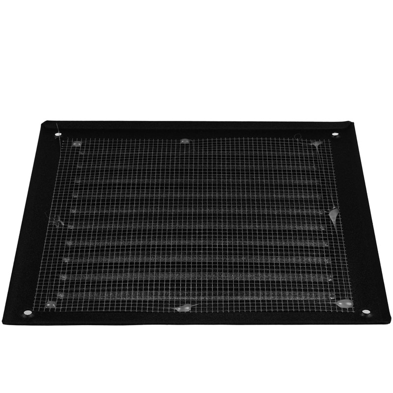 HVAC OV 6" x 6" Inch (Grille Dimensions) Black Stainless