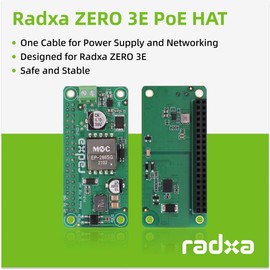 Radxa Zero 3E PoE HAT, Designed for Radxa Zero 3E,Easy to Install and Remove,Single Board Computer