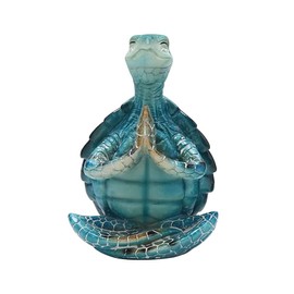 Nvanvmm Turtle Meditation Yoga Turtle Figurine for Spiritual Garden Room Decoration (A)