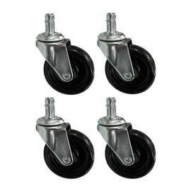 Push Industries Poly Pro Heavy Duty Snowmobile Dollys 1500 lbs with 2.5” Nylon Swivel Casters (Repl. Caster - 4 Pack)