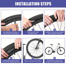 2 Stück Fahrradschlauch mit 32mm Schrader-Ventil, 16x1.75/2.125 Robuste Fahrradschläuche aus Hochwertigem Kautschuk mit Entfernungswerkzeuge für BMX, MTB, Kinderfahrrad, Straßen- und Mountainbike