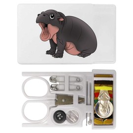 'Roaring Baby Pygmy Hippo' Mini Travel Sewing Kit (SE00035773)