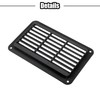 X AUTOHAUX 19X12cm Rectangular Black RV Air Vent Panel Ventilation
