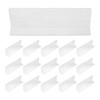 Lurrose Set of 20 Clear Plastic L Shaped Shelf Dividers