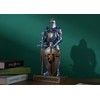 HDMbigmi King's Guard Knight with Shield Desktop Accessories Statue Medieval
