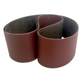 STARCKE Premium 4" X 54" Cloth Aluminum Oxide Sander Belts | For Metal, Car Restoration, Wood, Composites, and Paint (3 Pack, 40 Grit)