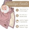 DIKOS® Warm Baby Blanket Winter Dusky Pink Cuddly Soft Winter