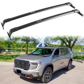 EZREXPM Fit for 2024 2025 GMC Acadia Roof Rack Cross Bar 220lbs Cargo Luggage Carrier Crossbar Rooftop Accessories (with Side Roof Rails)