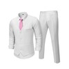 Hihawk Men's 2-Piece Suit, Vest Pants Set for Men, Fashion