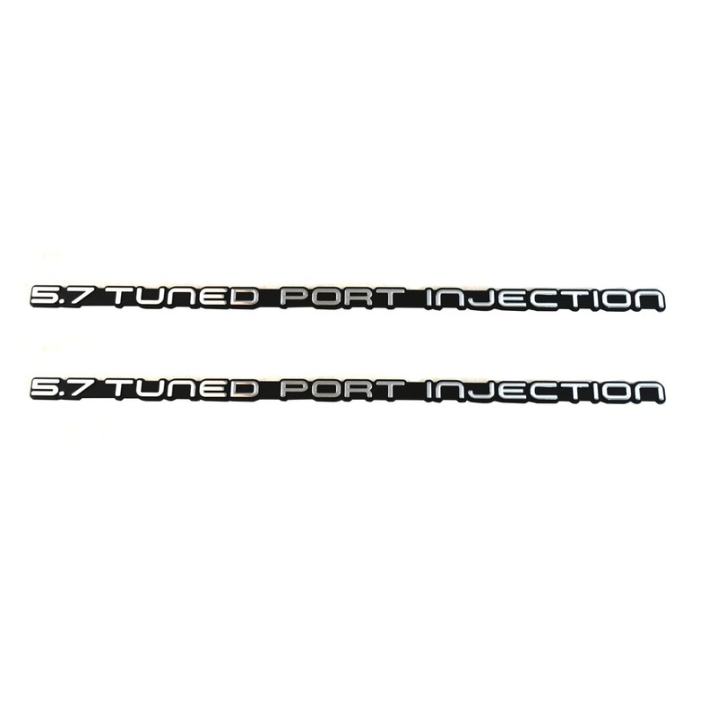 1Pc 5.7 Tuned Port Injection Rear Bumper Emblem Car Badge