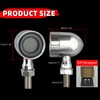 FATECIM 2X Motorcycle LED Bullet Tail Lights Turn Signals Running